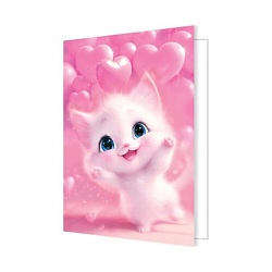 двойная мини-открытка (валентинка)