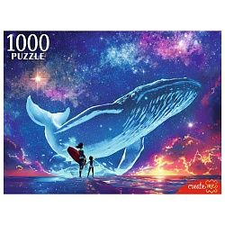 пазлы 1000 элементов серферы и кит