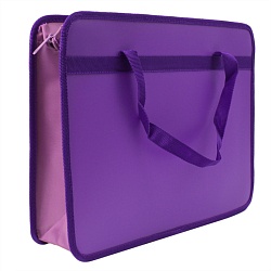 папка детская с ручками а4 пласт. с рисунком на молнии  нерпа