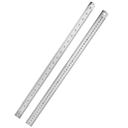 линейка  50см стальная 0,3мм в чехле