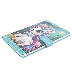 Блокнот 14,5*21см 80л на магнитной застёжке "Единорожка"