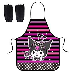 фартук для труда "kuromi", без карманов, с нарукавниками