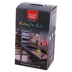 ножи в наборе 5шт. с ножницами и точилом