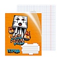 Тетрадь  12л клетка цв. пластиковая обл "My game"