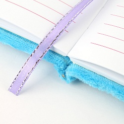 Блокнот 12*18,8см 60л "меховой" с рисунком из пайеток "фламинго"