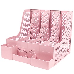 лоток вертикальный 4 отделения розовый
