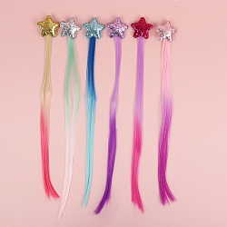 заколка-зажим для волос 2 шт. в наборе с прядью