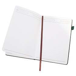 ежедневник а5 недатиров. 180л обложка кож.зам. зелёная