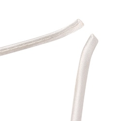 ободок бежевый для волос с ушками стразы