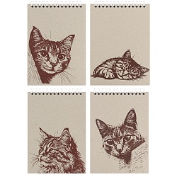 Блокнот А5  80л крафт обложка на гребне