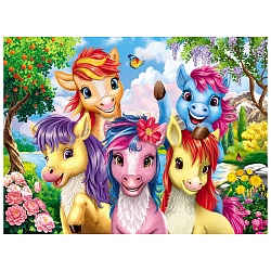 пазлы  260 элементов селфи ярких пони
