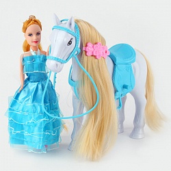 кукла с лошадкой. игрушка