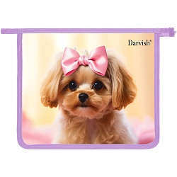 папка для тетрадей а5 на молнии "милая собачка"