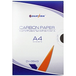 бумага копировальная черная  50 л/уп "darvish"
