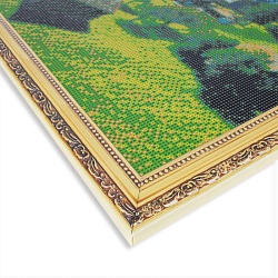 алмазная живопись 40*50см  деревня в горах