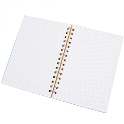 книжка записная  а5  80л  в клетку на спирали