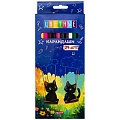 Карандаши 24цв "Кошачья прогулка"  (набор)