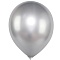шар воздушный 10" хром серебро/silver 50шт/уп