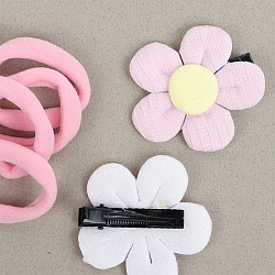 аксессуары для волос в наборе (2 заколки-зажима+ 4резинки)