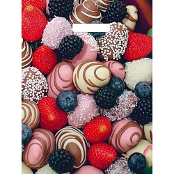 пакет вырубной сладкий букет  31*40см 60мкм