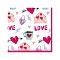 салфетка бум. 2-х слойная "сердечки" 33*33см (16шт.уп.)