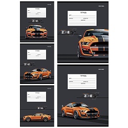 тетрадь  12л клетка цв. обл "крутая тачка"