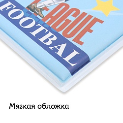 Блокнот 14,3*21см 80л в линейку "Футбол"