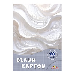 картон белый  а4 10л "абстракция"