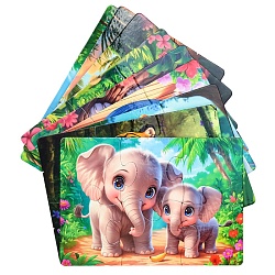 пазлы  9 в 1 дикие животные (54 детали, поле 15*10,5см)