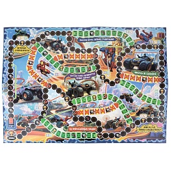 настольная игра ходилка "супергерои & мегакары"