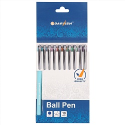 ручка шар. синяя macaroons