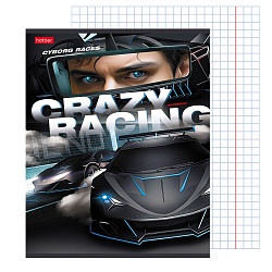 тетрадь  48л кл. "crazy racing" скругл.углы