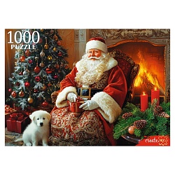пазлы 1000 элементов вечер у камина