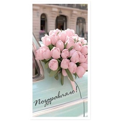 открытка-конверт "поздравляю!"