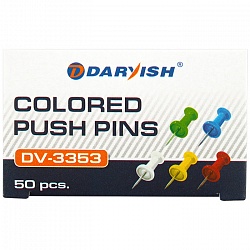 кнопки "darvish" силовые цветные 50шт/уп