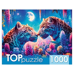 пазлы 1000 элементов влюблённые леопарды