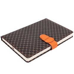 ежедневник а5 недатиров. 120л  обложка кож.зам. на застёжке