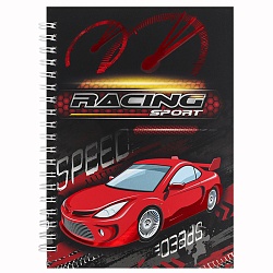 Блокнот 13*18 см 48л на спирали "Racing Sport"