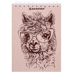 Блокнот 10*14см  80л крафт обложка на гребне