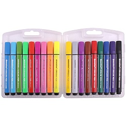 фломастеры 18цв "darvish" в пенале треугольные толстые