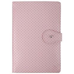 книжка записная 13,5*19см  "darvish" обложка кожзам с кнопкой с цветным срезом