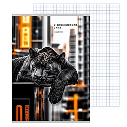 тетрадь  а4  96л кл. "дикая кошка в городе"
