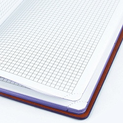 книжка записная 13,5*19см  "darvish" обложка кожзам с узором и цветным срезом