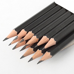 карандаш ч/г "darvish" 2b корпус черный шестигранный