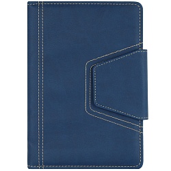 ежедневник а5 недатиров. 120л  обложка к/з  на застежке с держ. д/ручки