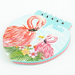 Блокнот A7  40л "Flamingo" на спирали