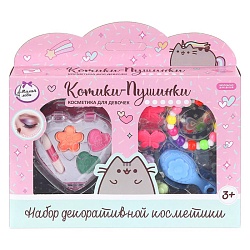 косметика для девочек (тени д/век, заколки, браслет) 