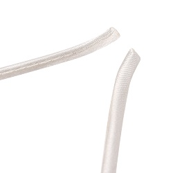 ободок бежевый для волос с ушками стразы