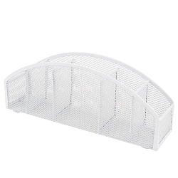 органайзер настольный металлический 5 отделений белый