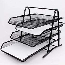 лоток горизонтальный металлический 4 секции